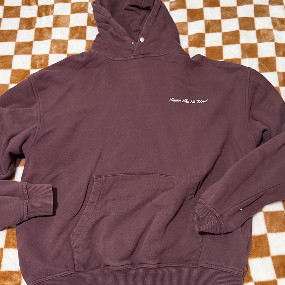 Wolves Forever - Heaven Has To Wait - maroon hoodie
